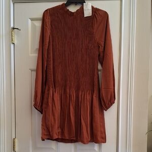Hem & Thread Rust Mini Dress